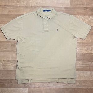 Polo by Ralph Lauren Men's Beige Polo Shirt
